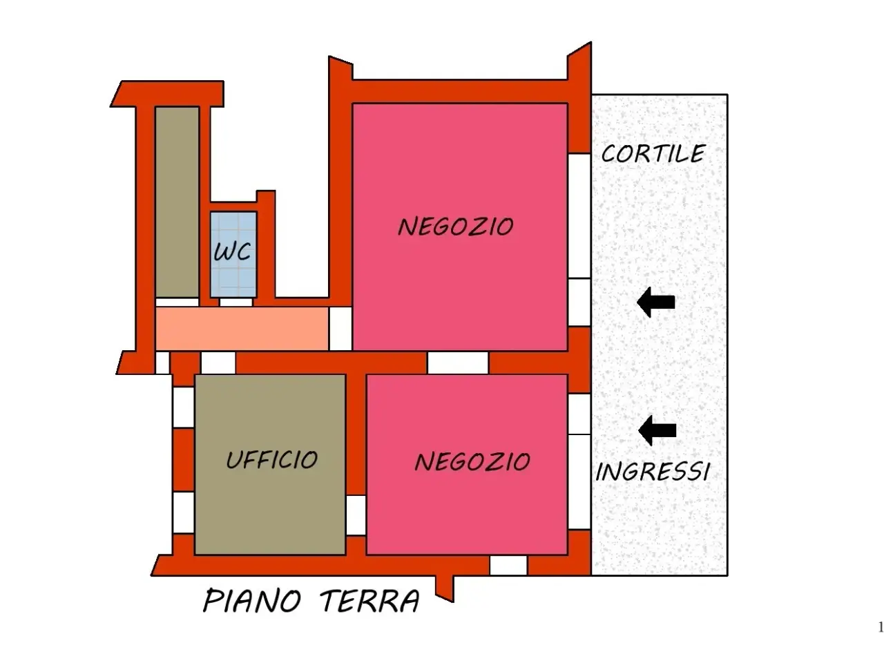 Palazzina commerciale in Via Riviera Berica 61, Barbarano Mossano, {3} - Planimetria 1