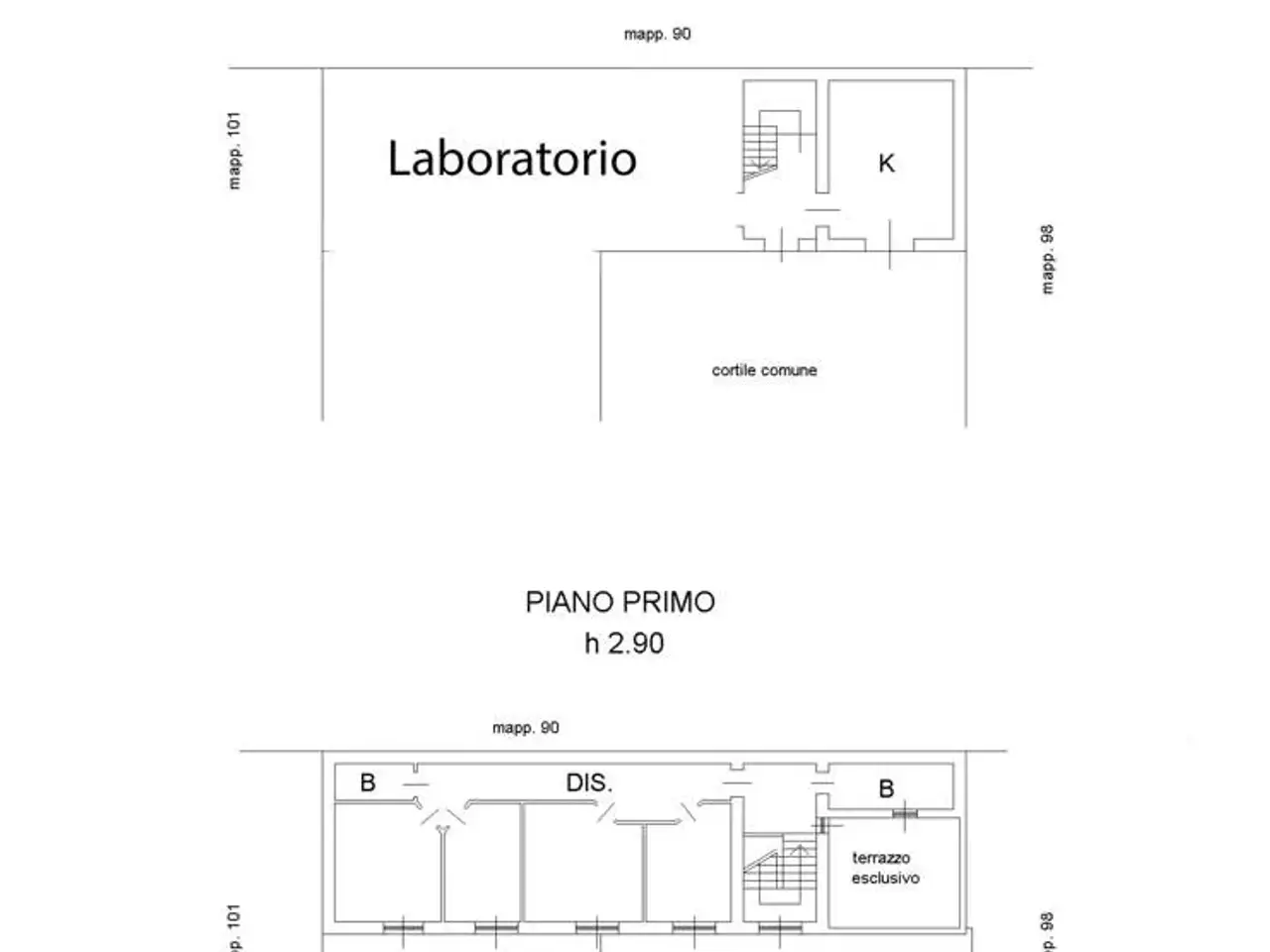 Palazzina commerciale in Via Quarnaro  14, Monza, {3} - Planimetria 1