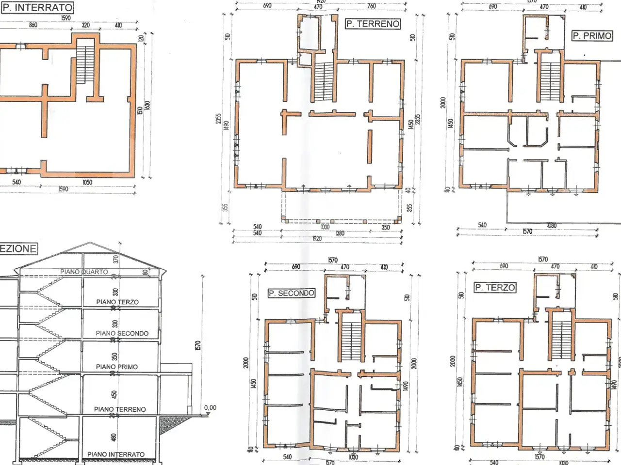 Palazzina commerciale in Via Europa  1, Fiorenzuola D'Arda, {3} - Planimetria 1