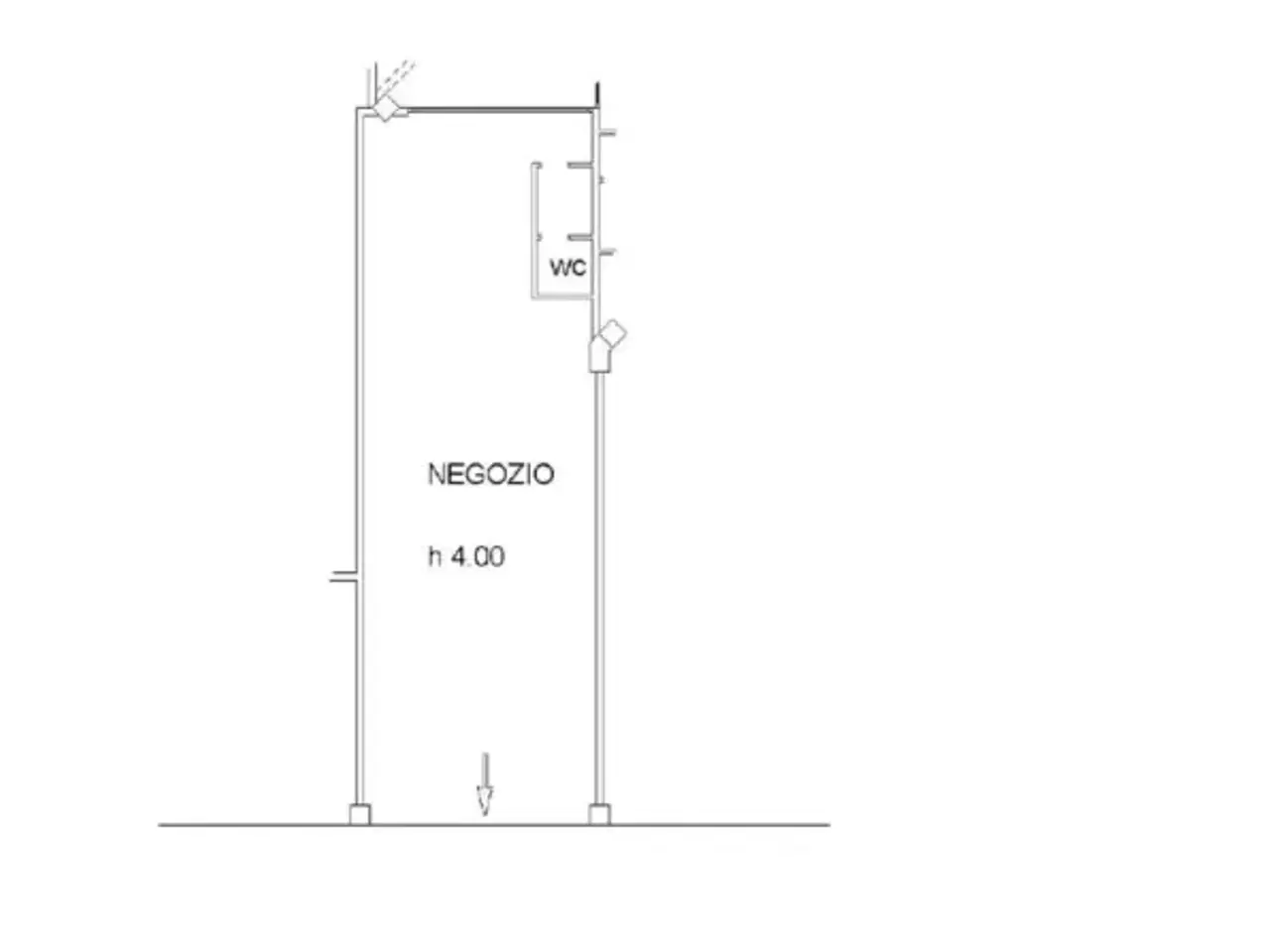 Negozio in Via Amilcare Ponchielli 23, Bologna, {3} - Planimetria 1