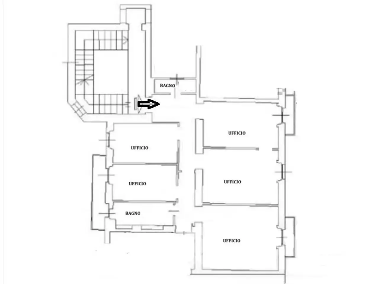 Ufficio in Via Spartaco, Milano, {3} - Planimetria 1