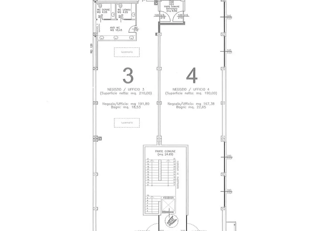 Negozio in Via Cavalieri di Vittorio Veneto, Cernusco Lombardone, {3} - Planimetria 1