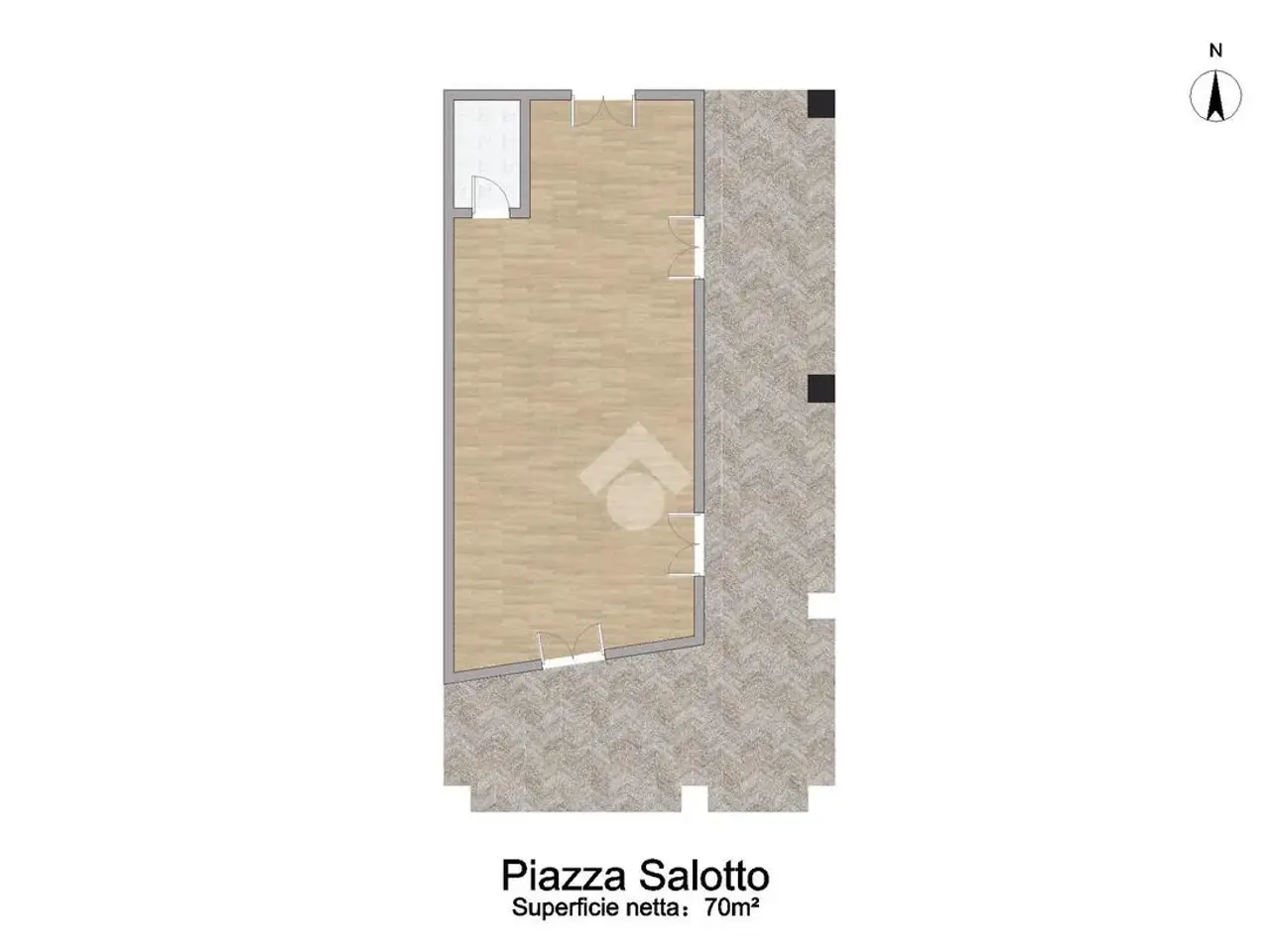 Magazzino in Via Metaponto 75, Corigliano-Rossano, {3} - Planimetria 1
