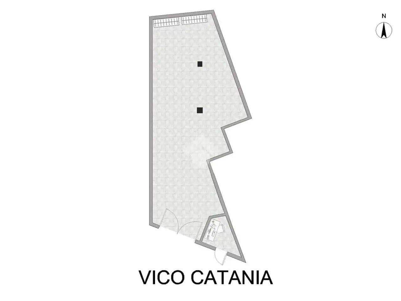 Magazzino in Vico di Via Catania 22, San Severo, {3} - Planimetria 1