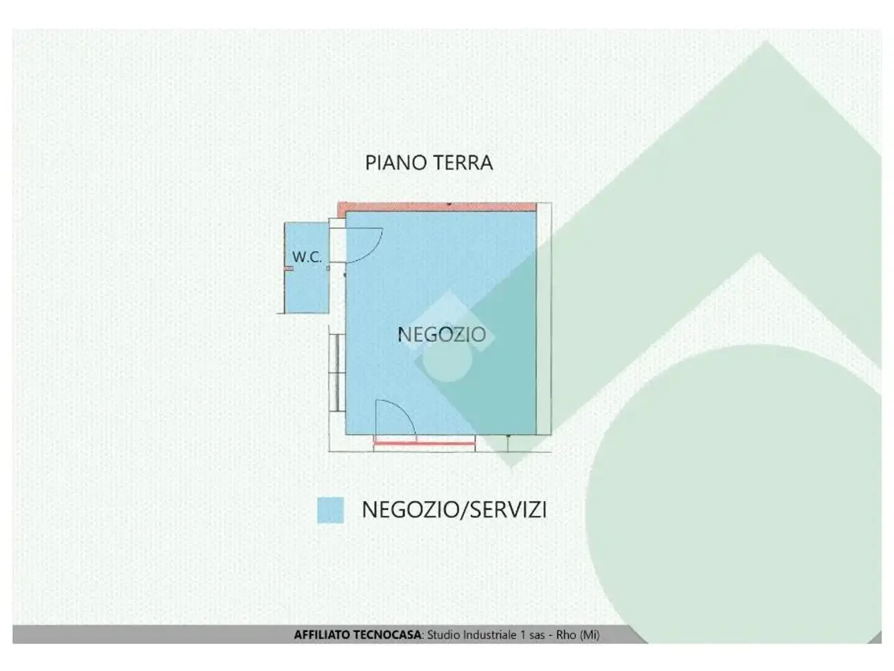 Negozio in Via Nazario Sauro 16, Rho, {3} - Planimetria 1