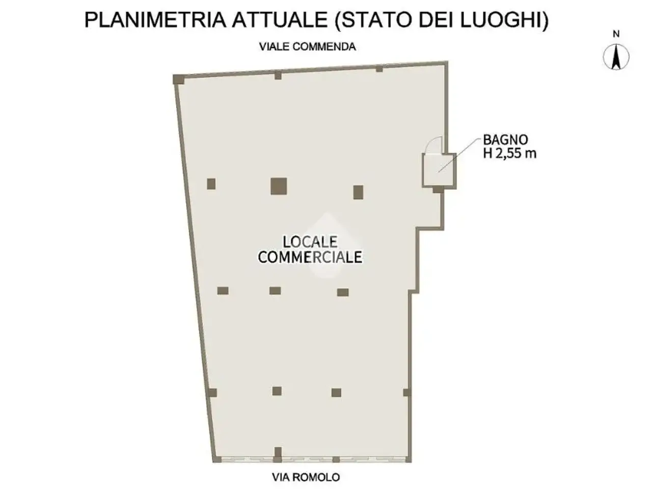 Negozio in Via Romolo 45, Brindisi, {3} - Planimetria 1