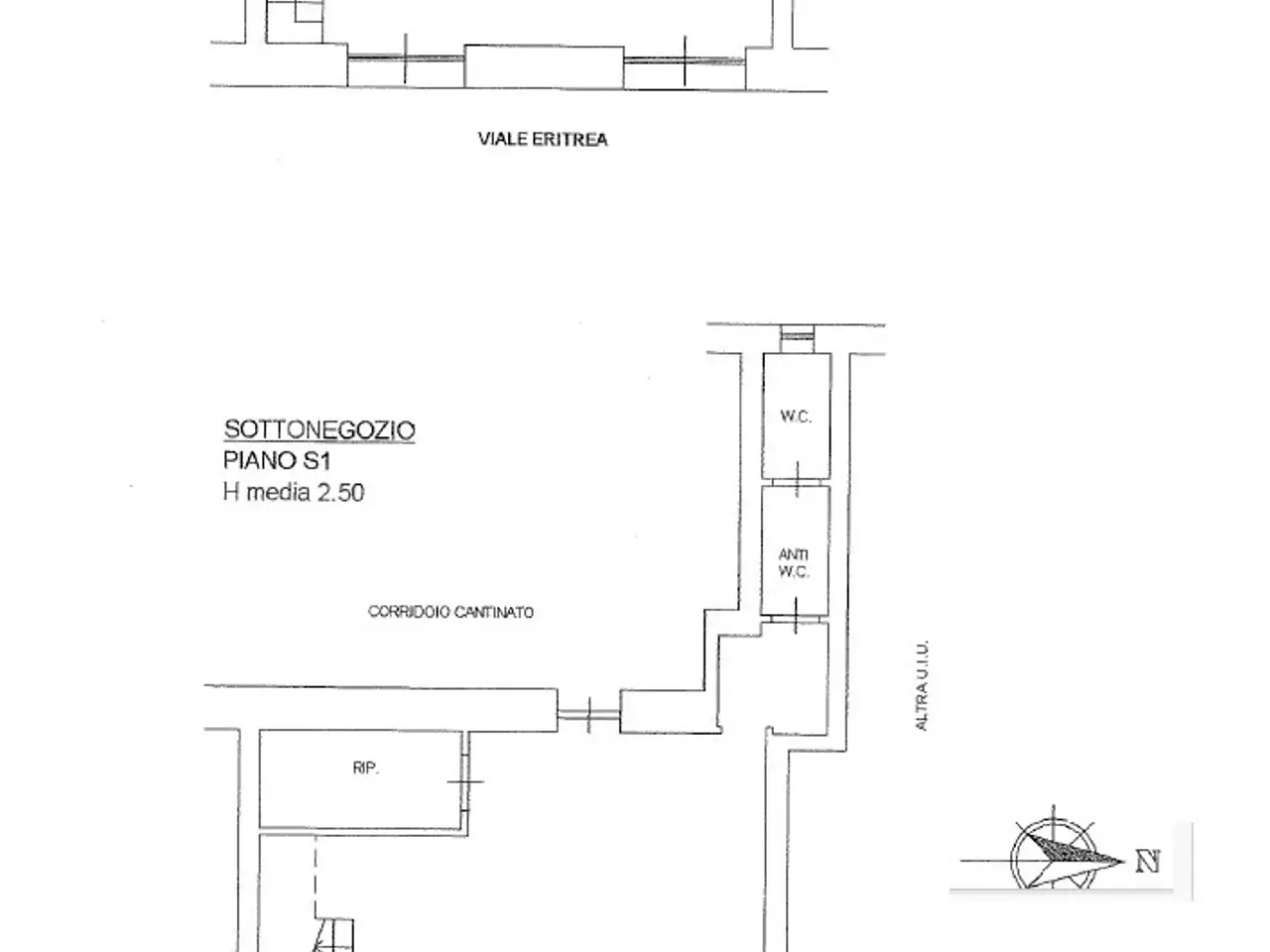 Negozio in Viale Eritrea  21, Roma, {3} - Planimetria 1
