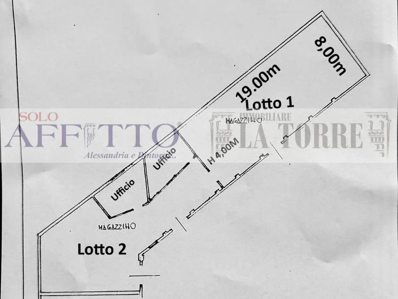 Magazzino in Viale Tivoli, Alessandria, {3} - Planimetria 1