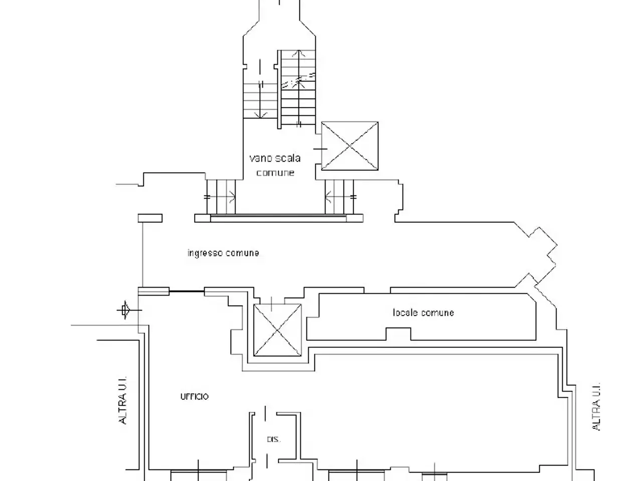 Ufficio in Via Francesco Crispi 36, Busto Arsizio, {3} - Planimetria 1