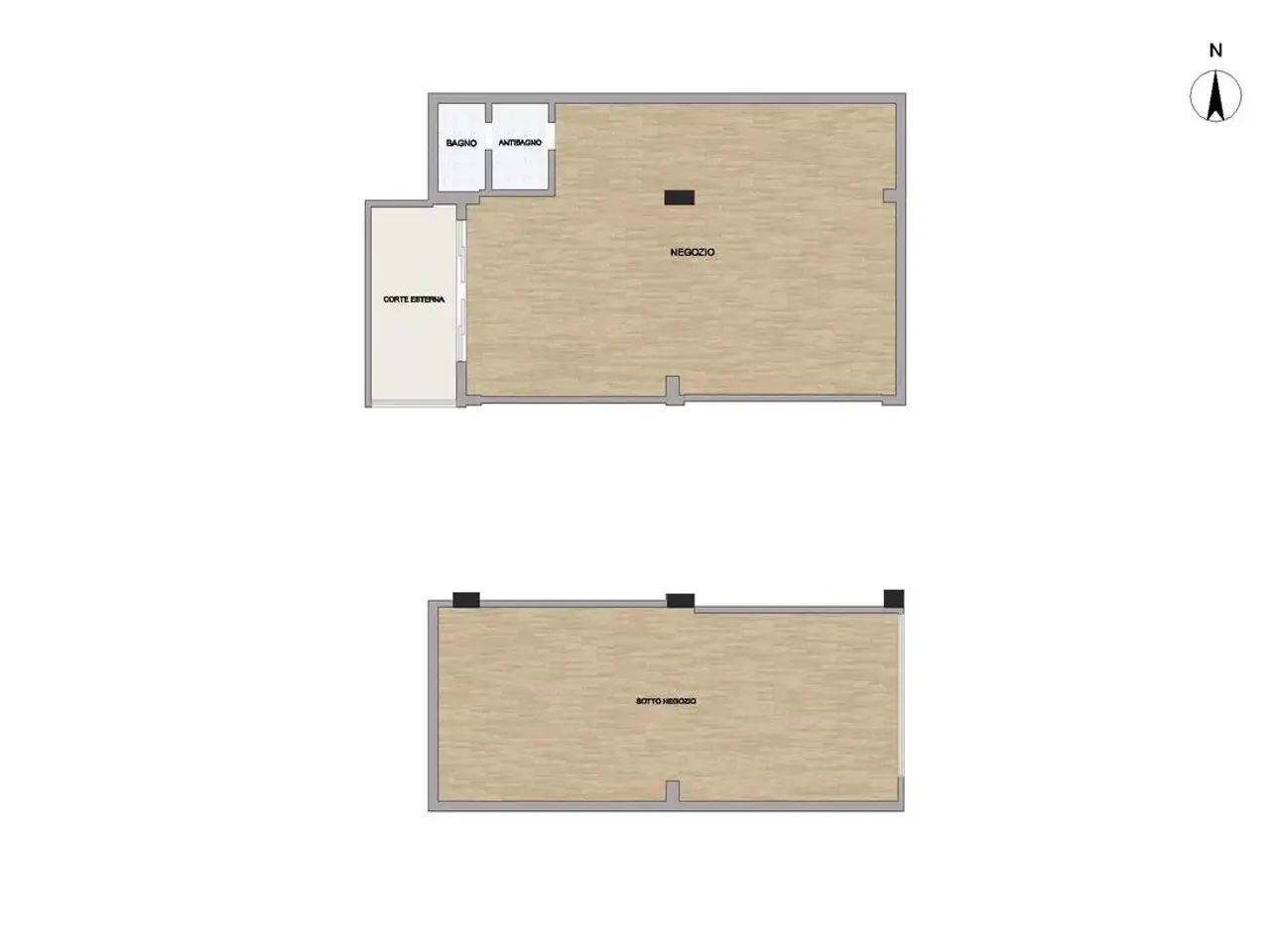 Negozio in Via Costanzo Casana 32, Roma, {3} - Planimetria 1