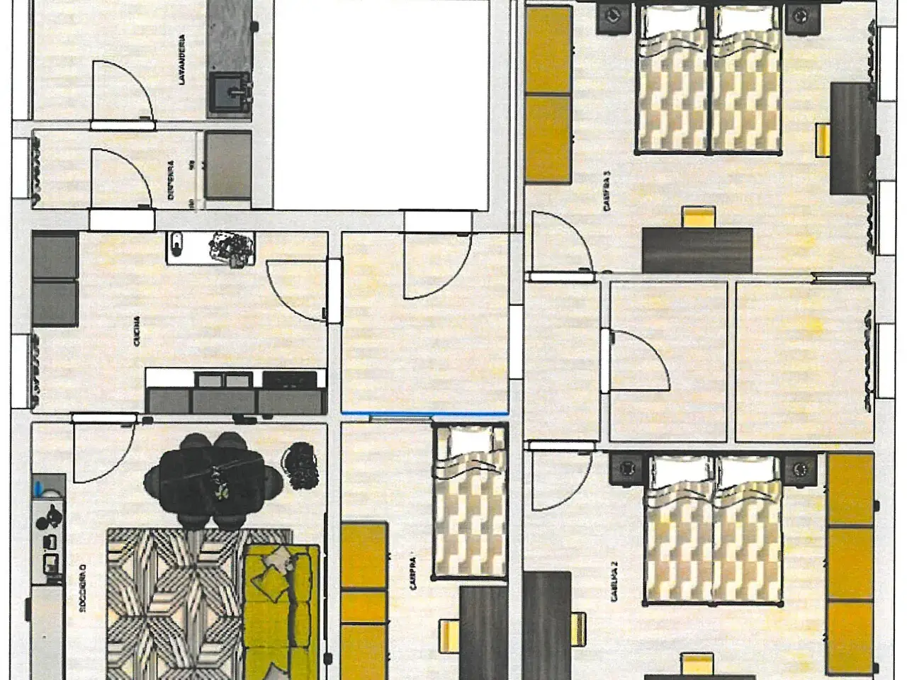 Ufficio in Via Artidoro Boni, Padova, {3} - Planimetria 1