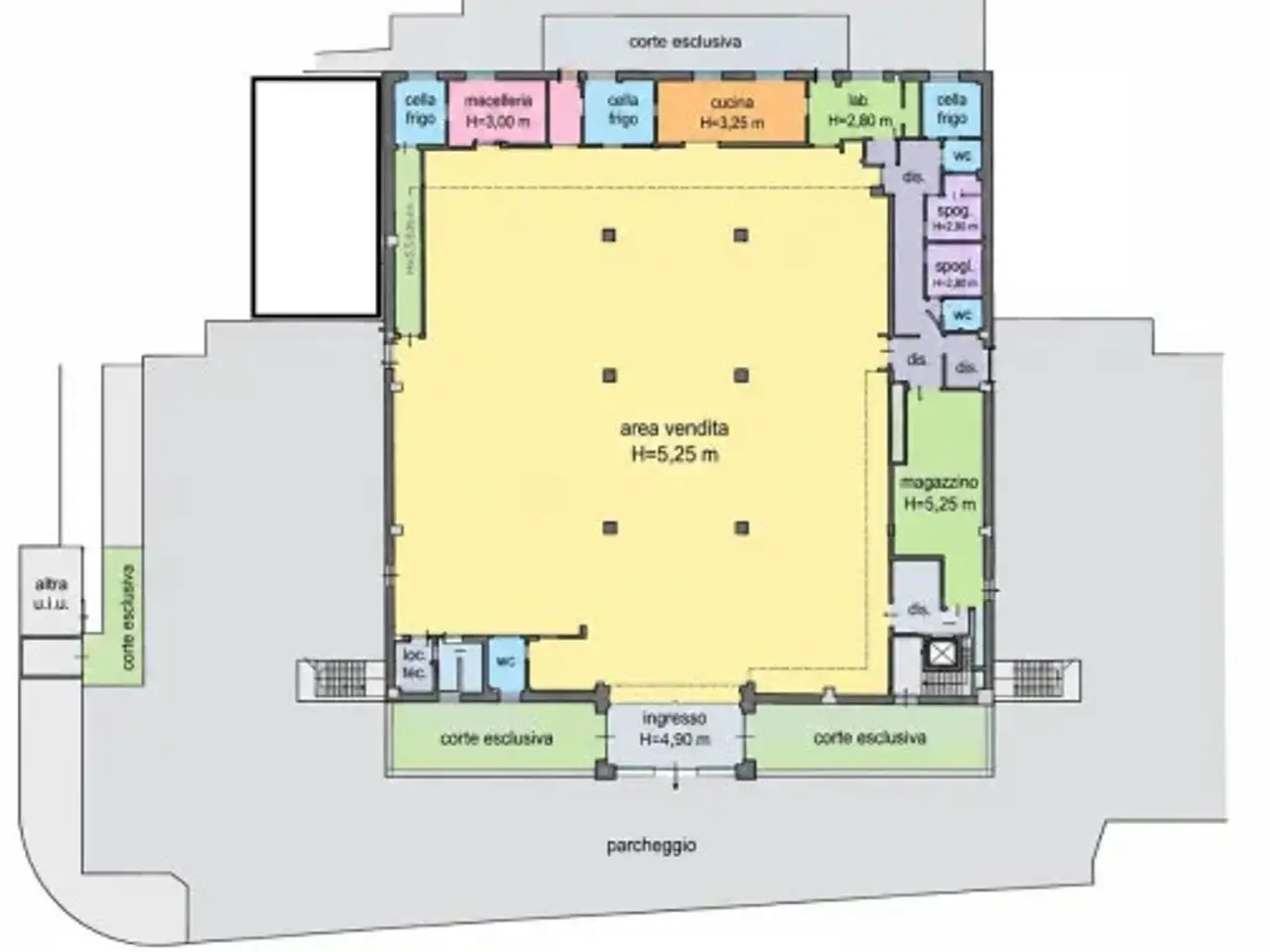 Negozio in Via Giacomo Matteotti Palazzolo, Palazzolo Sull'Oglio, {3} - Planimetria 1