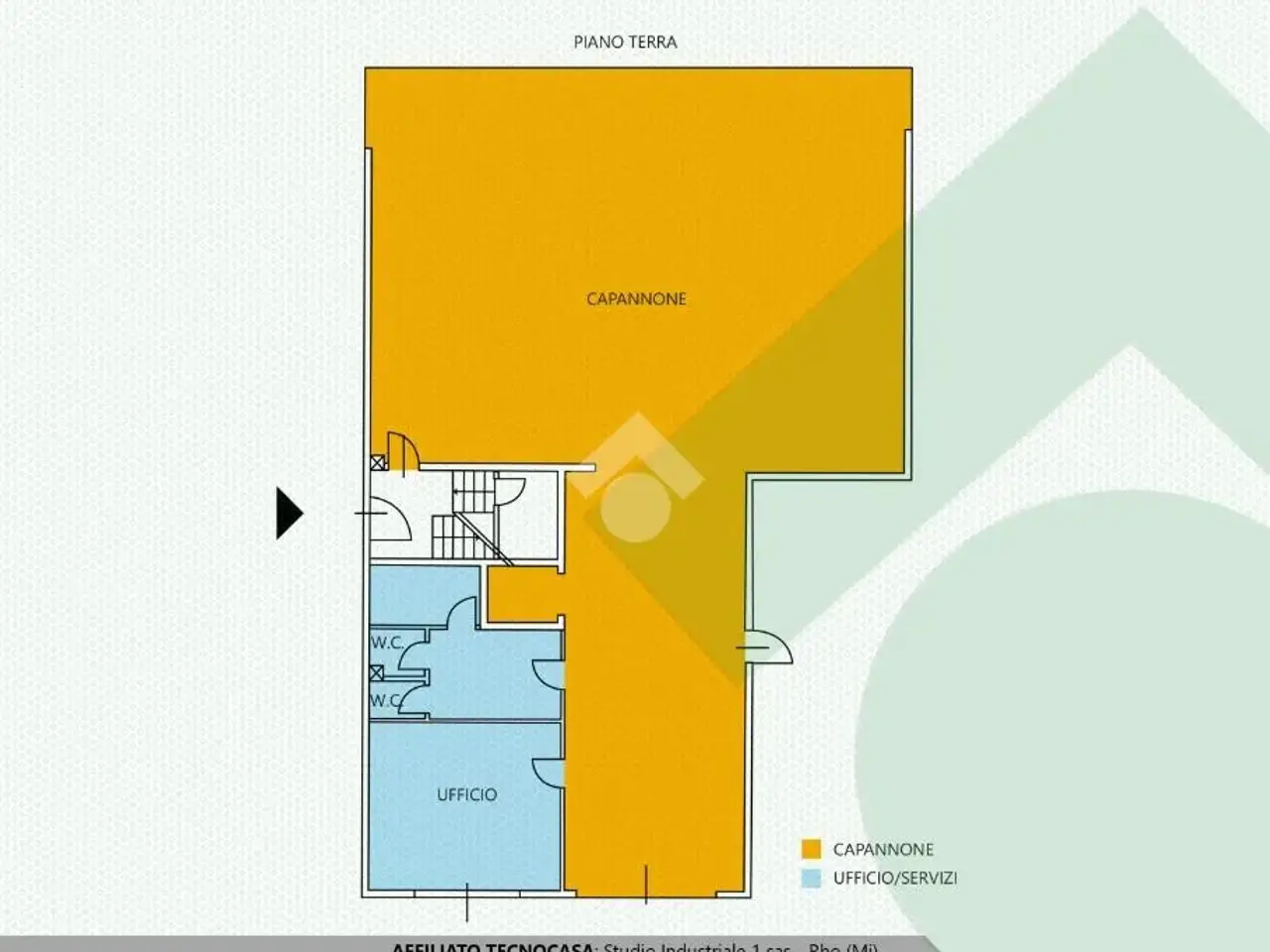 Capannone in Via Campania 31, Pregnana Milanese, {3} - Planimetria 1