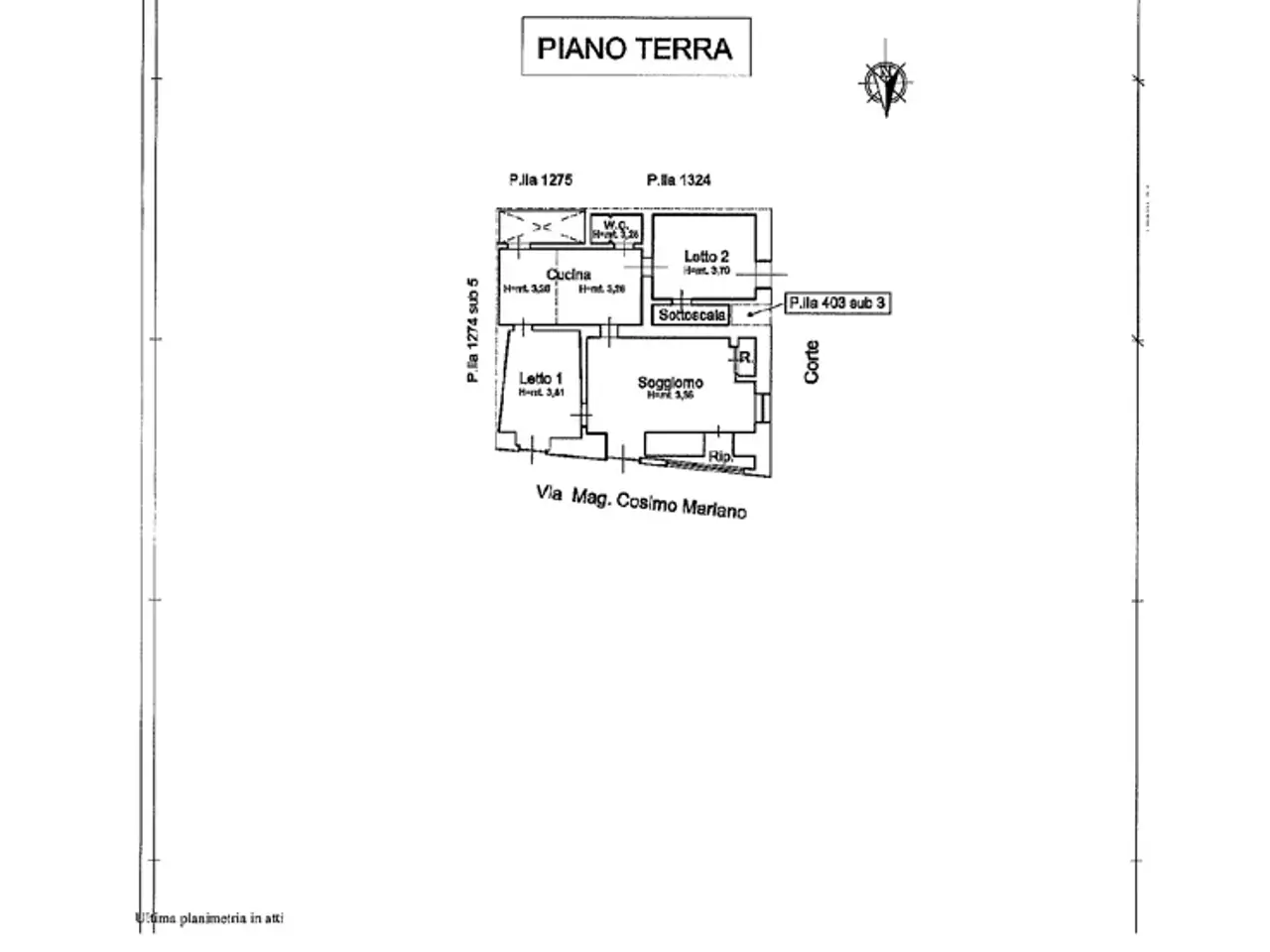 Ufficio in Via Cosimo Mariano, Copertino, {3} - Planimetria 1