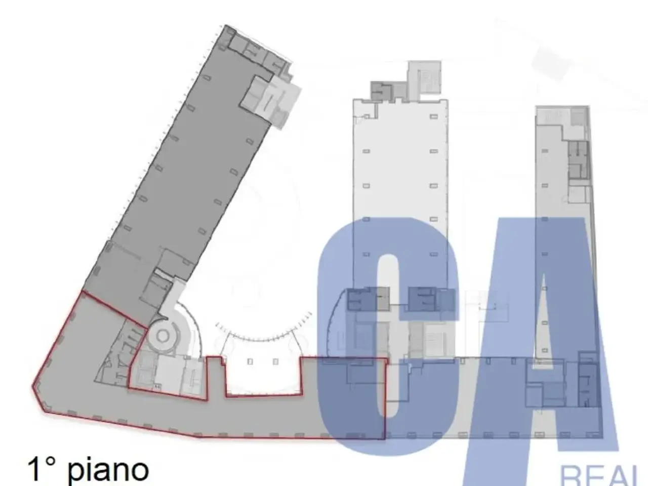 Ufficio in Via Maroncelli Pietro, Milano, {3} - Planimetria 1