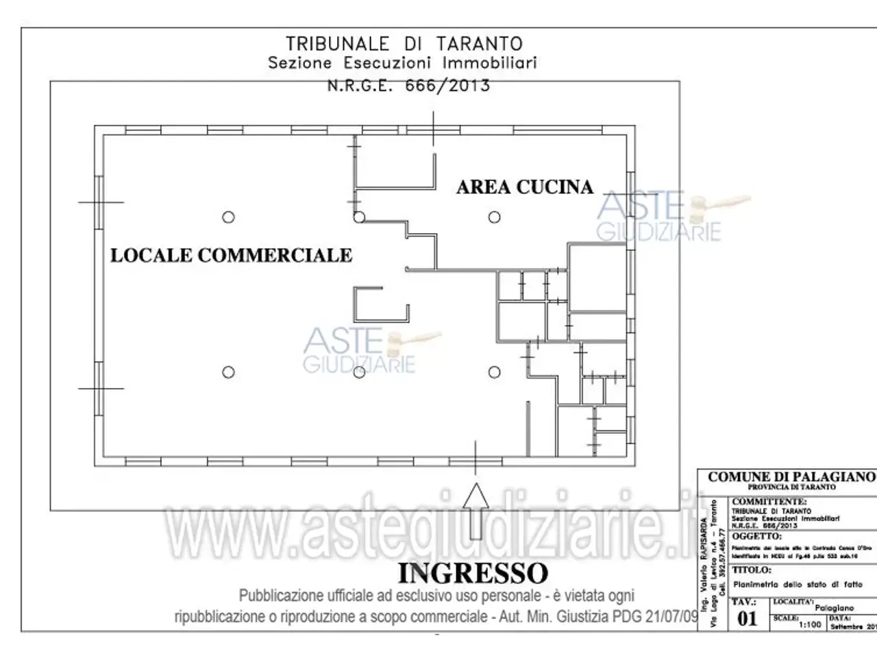 Fabbricato misto in Contrada Conca d'Oro, 74019 Palagiano Ta, Italia 74019, Palagiano, {3} - Planimetria 1