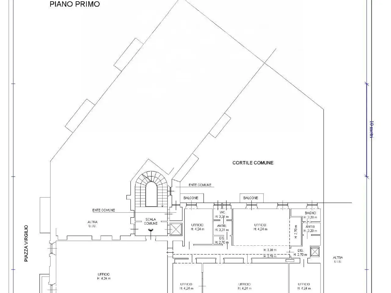Ufficio in Via Vincenzo Monti 21, Milano, {3} - Planimetria 1