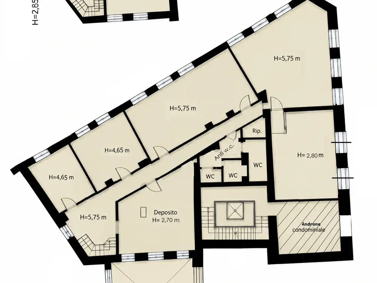 Negozio in Via Roma 312, Palermo, {3} - Planimetria 1