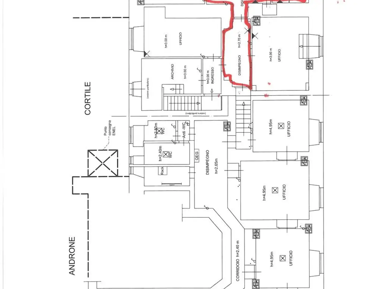 Ufficio in Viale XX Settembre, Catania, {3} - Planimetria 1