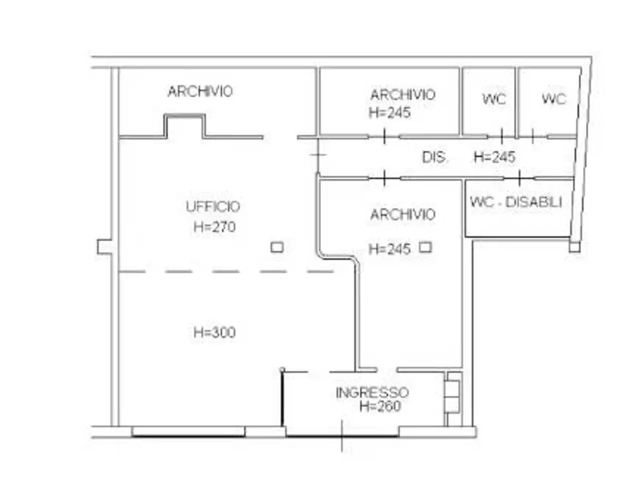 Ufficio in Via Vestina 179, Montesilvano, {3} - Planimetria 1