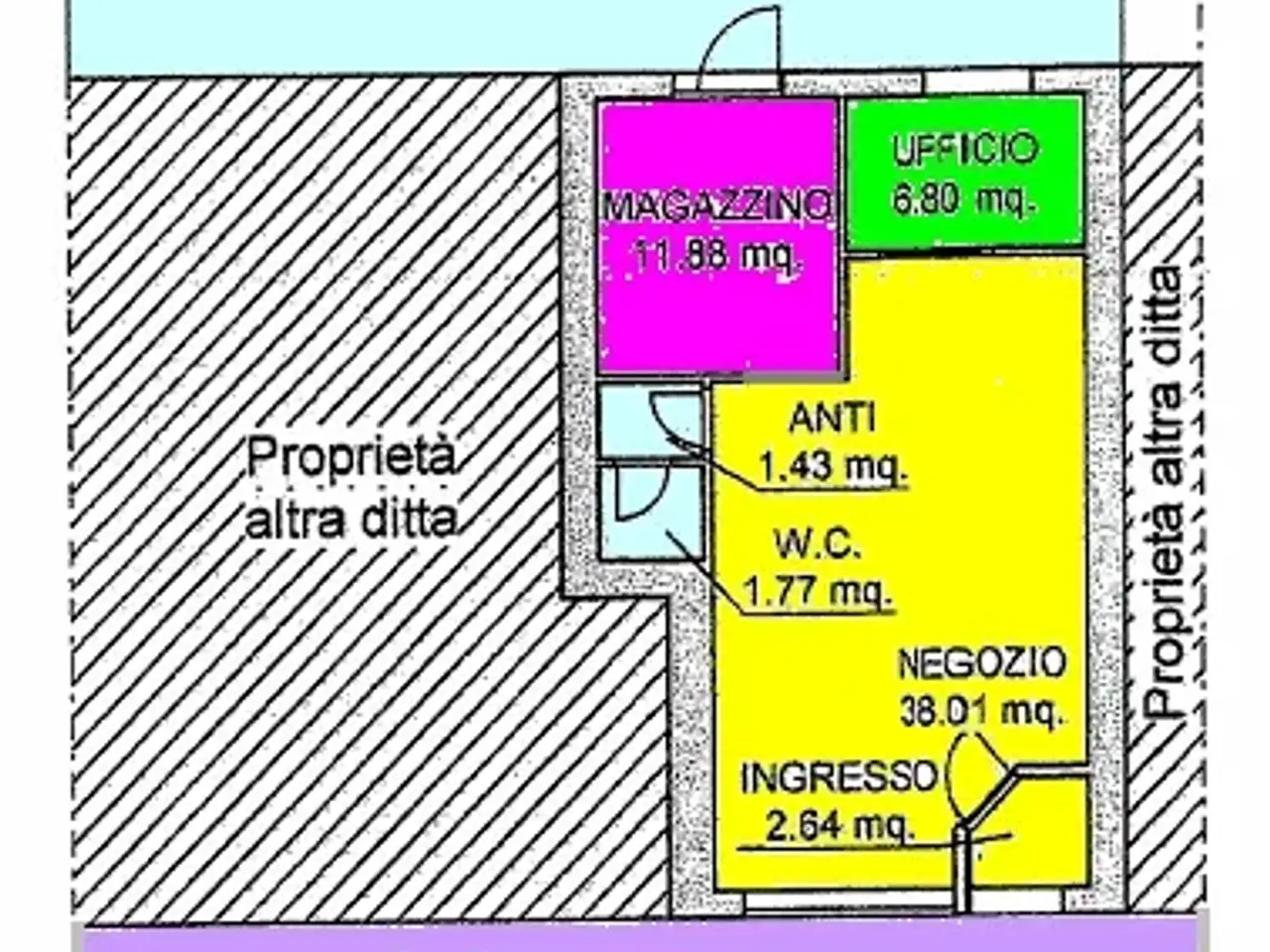 Negozio in Piazza Mazzini, Trissino, {3} - Planimetria 1