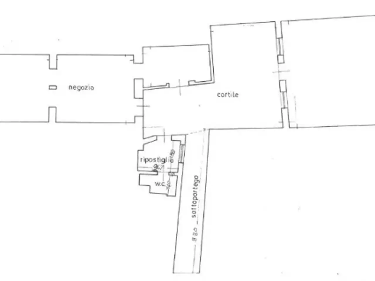 Negozio in Campo Sant'Aponal, Venezia, {3} - Planimetria 1
