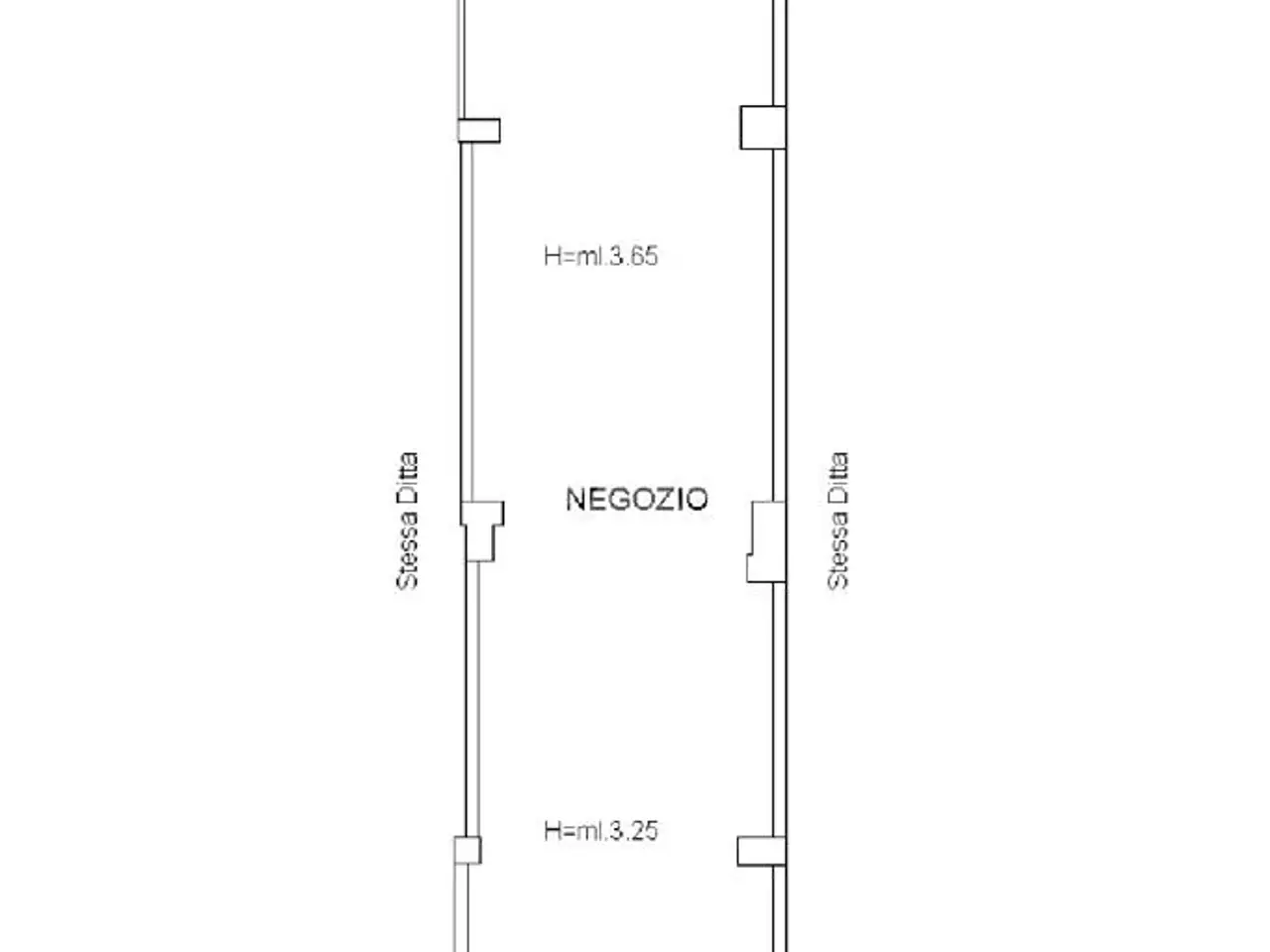 Negozio in Viale della Repubblica 17, Montecorvino Pugliano, {3} - Planimetria 1
