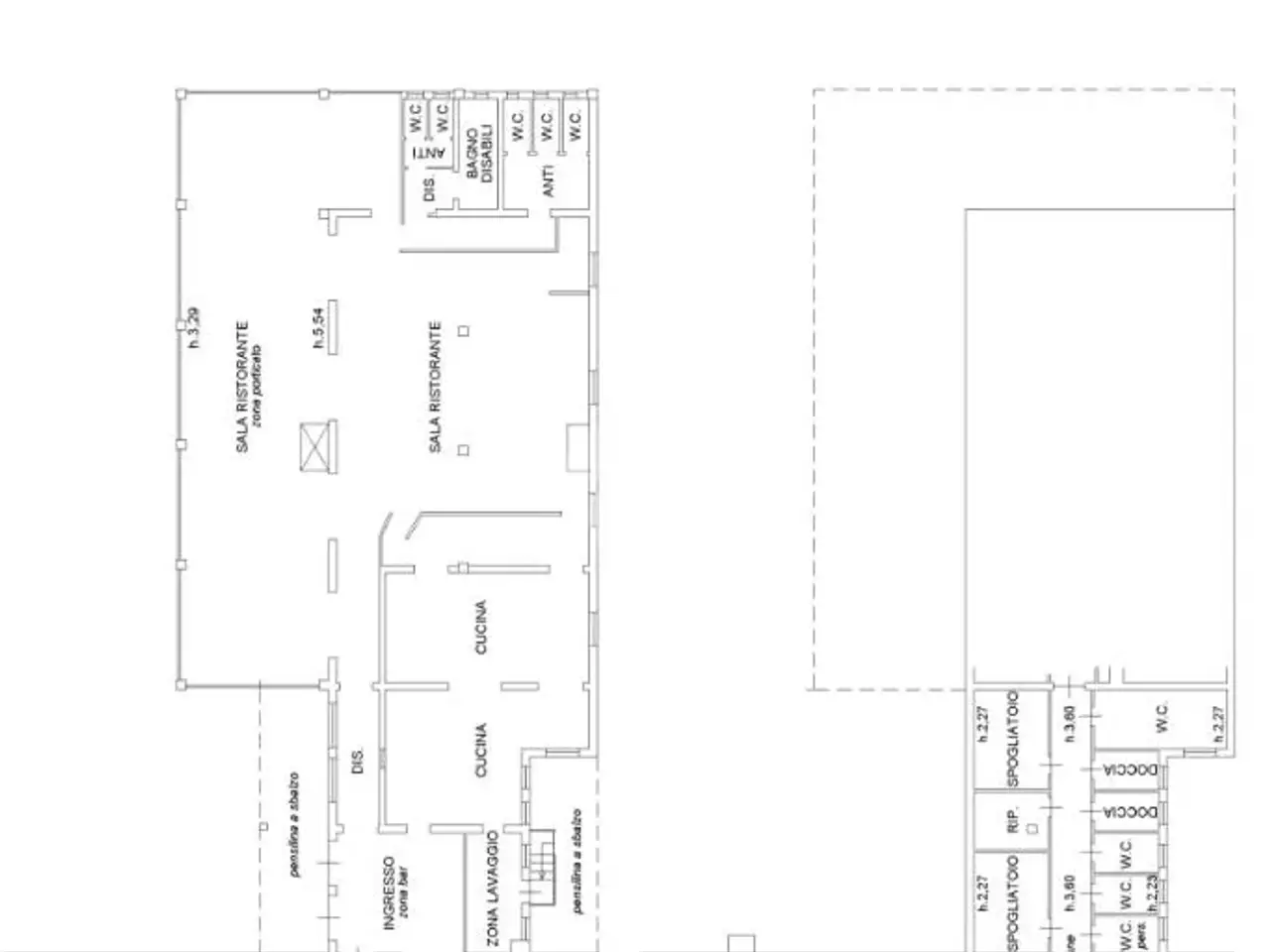 Palazzina commerciale in Str. Cave di Ramo 107, Modena, {3} - Planimetria 1