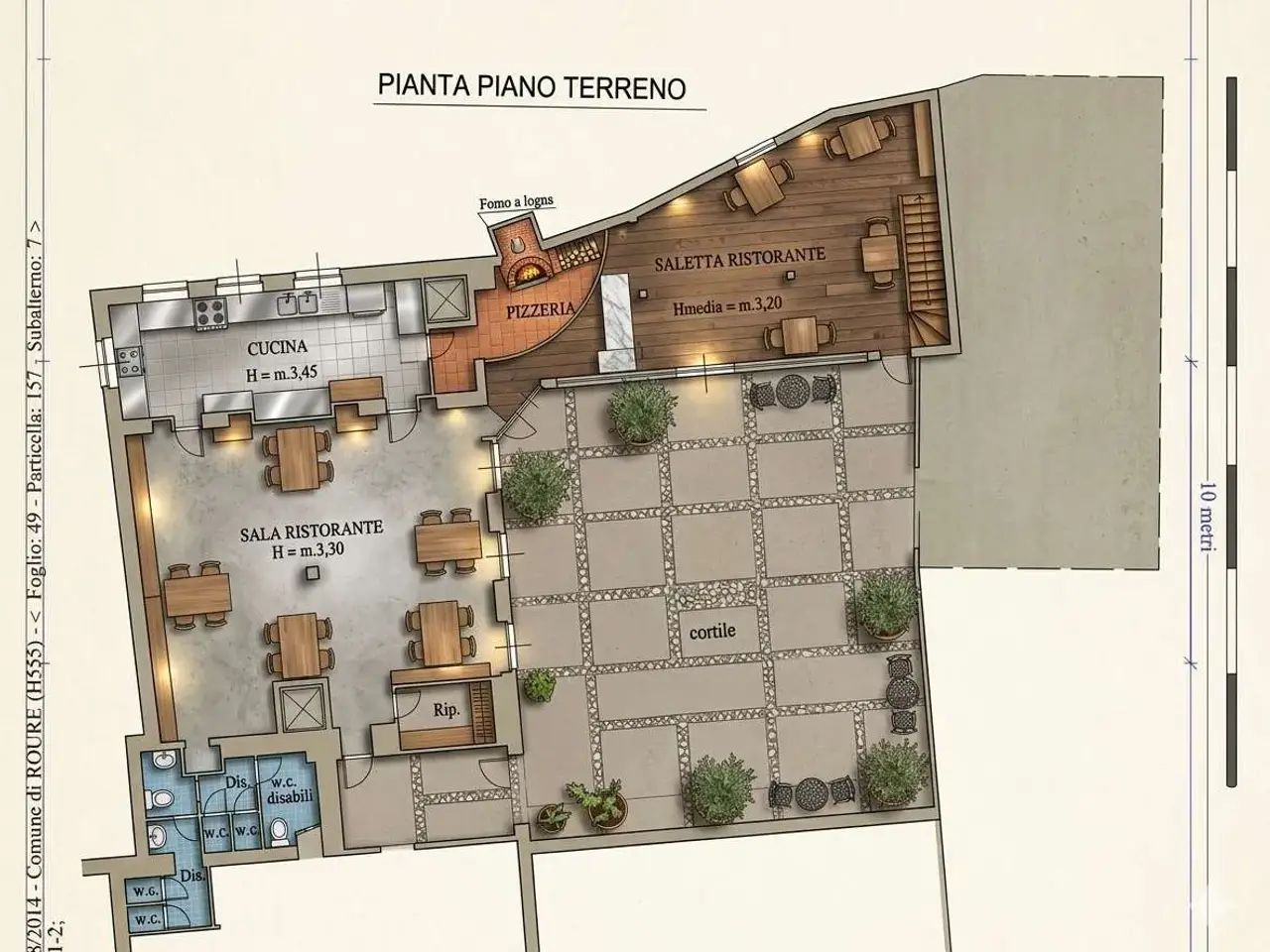 Ristorante in Frazione Balma 141, Roure, {3} - Planimetria 1