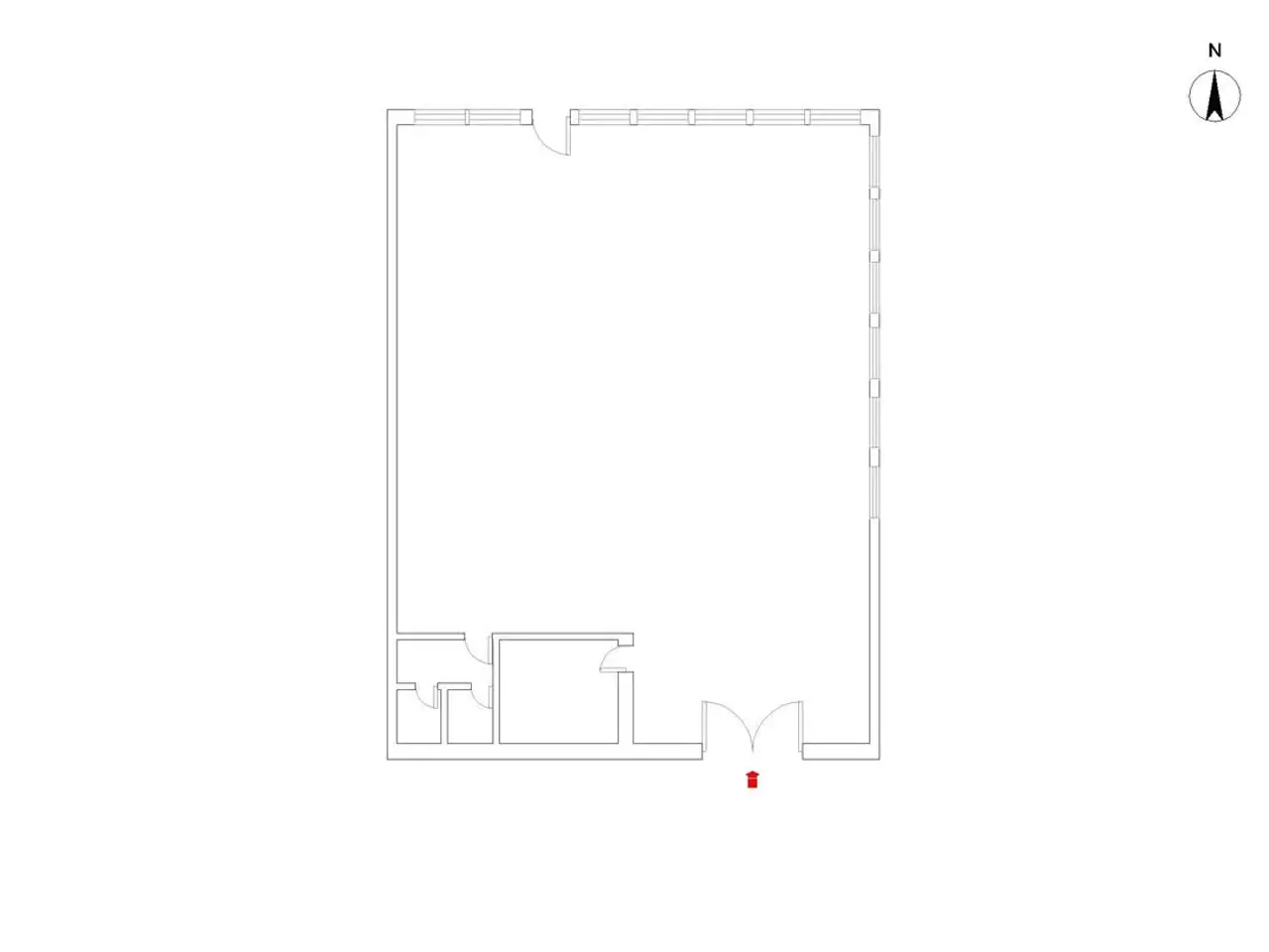 Capannone in Via Milano, Alme', {3} - Planimetria 1