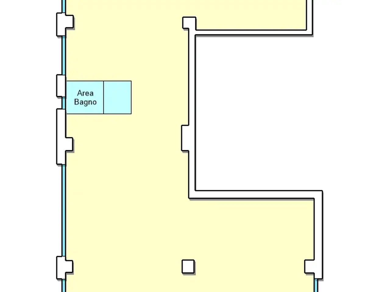 Negozio in Via della Foce Micina 12, Fiumicino, {3} - Planimetria 1