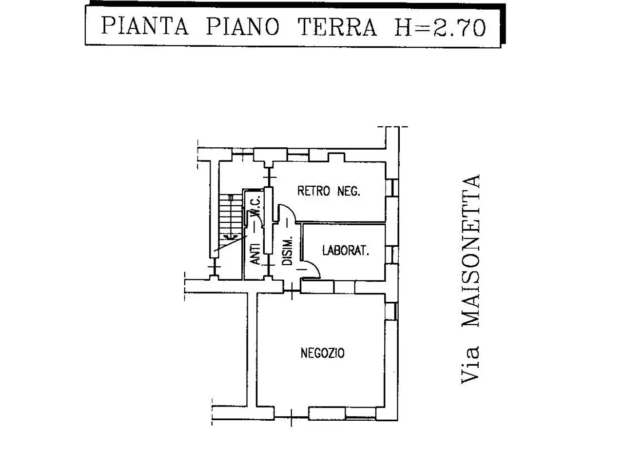 Negozio in Via Torino 138, Sant'Antonino Di Susa, {3} - Planimetria 1
