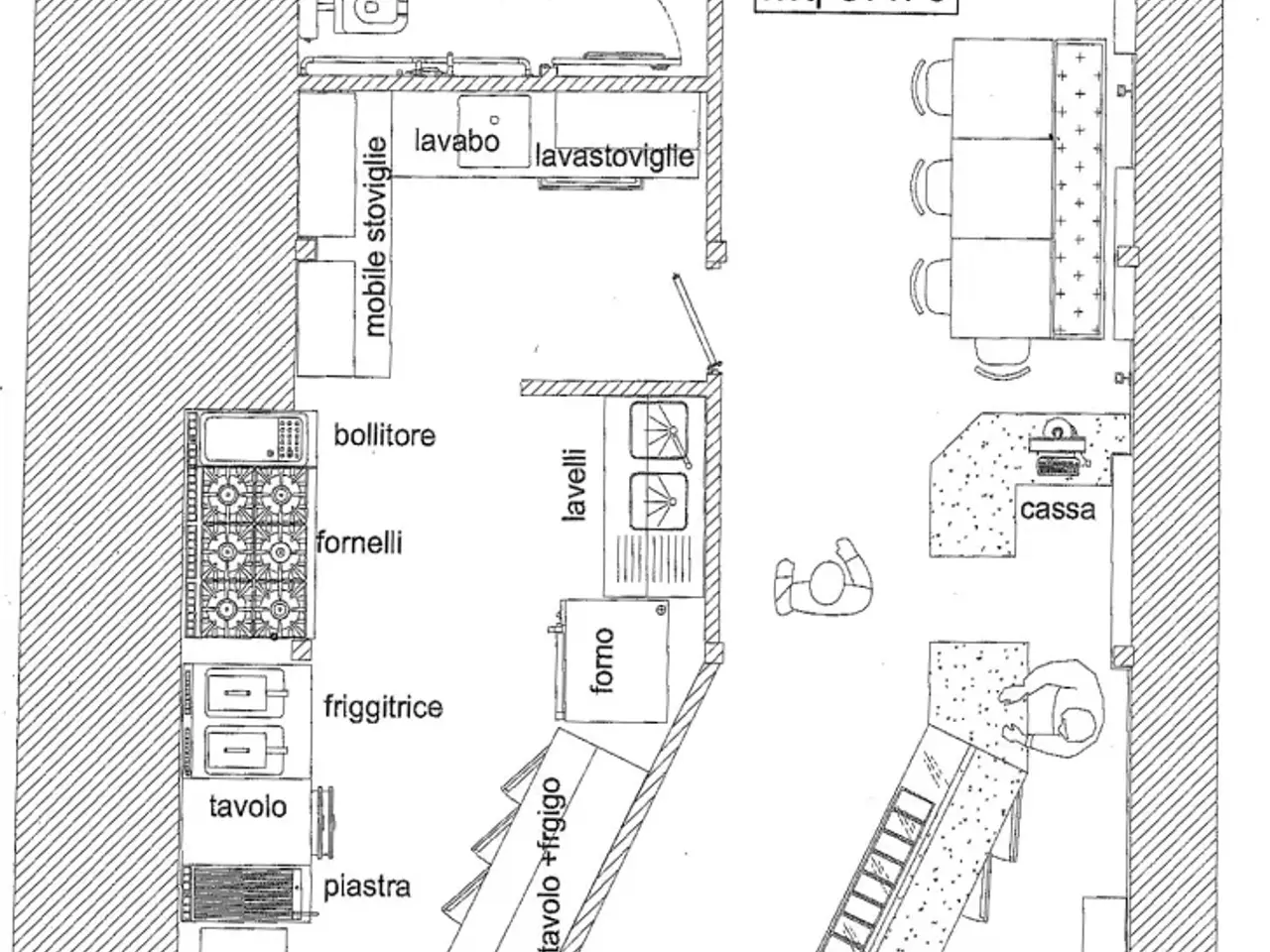 Ristorante in Via Ninfina, Cori, {3} - Planimetria 1