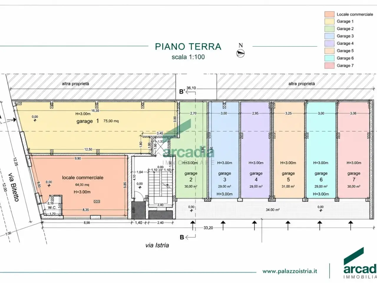 Palazzina commerciale in Via Istria 2, Bitritto, {3} - Planimetria 1