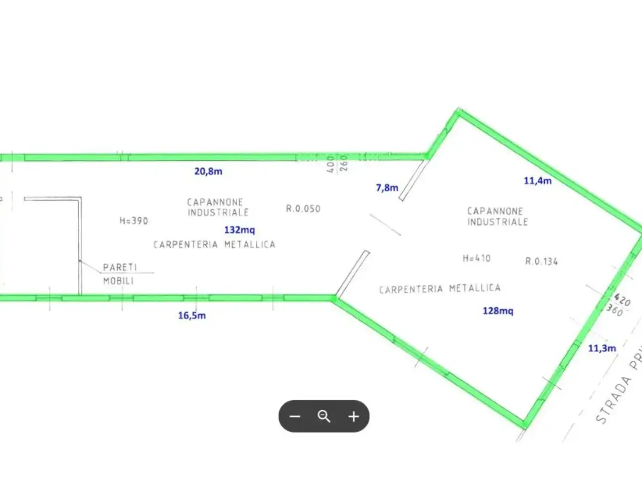 Capannone in Viale 5 Giornate 549, Caronno Pertusella, {3} - Planimetria 1