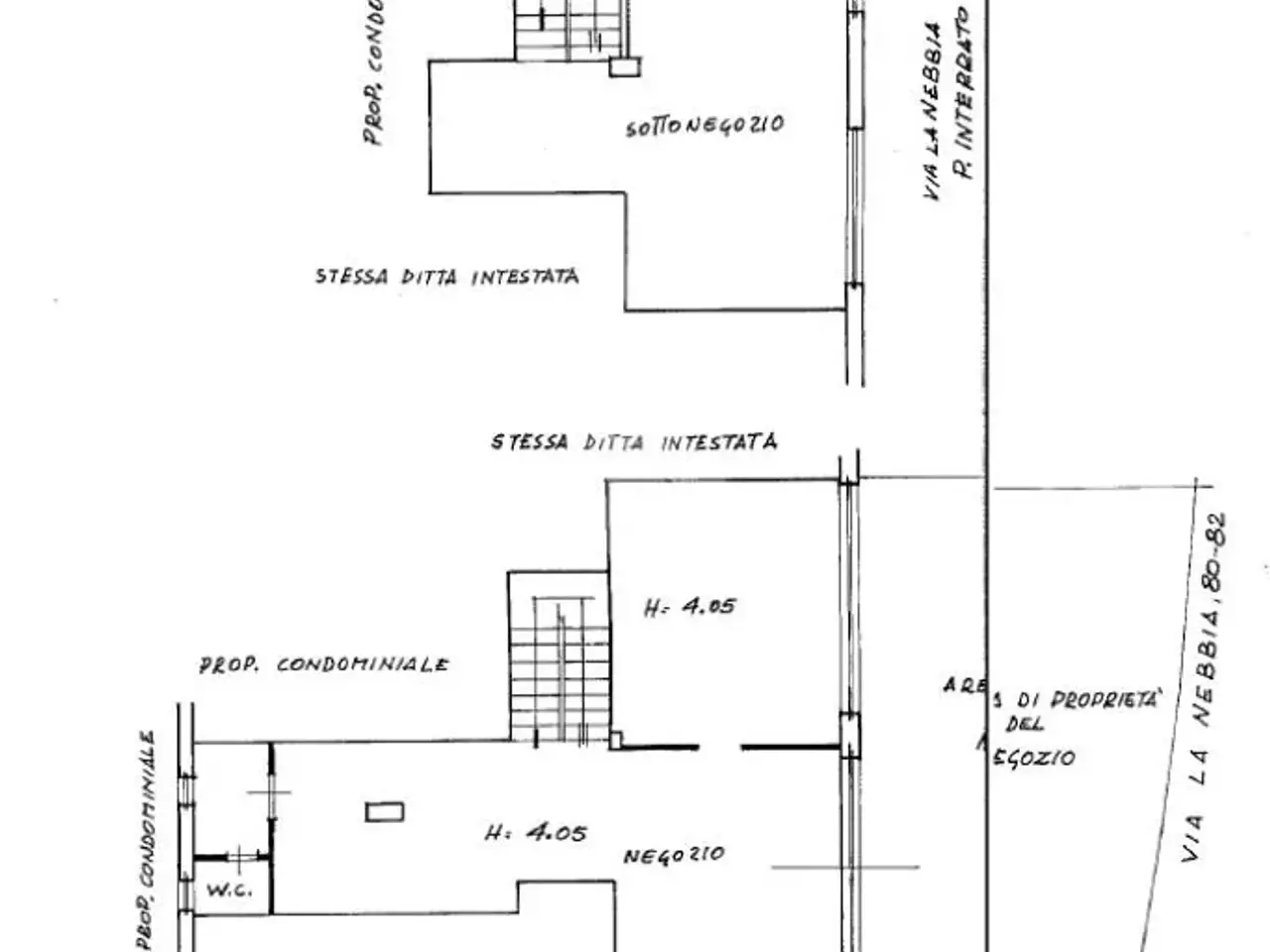 Negozio in Via La Nebbia 80, Roma, {3} - Planimetria 1