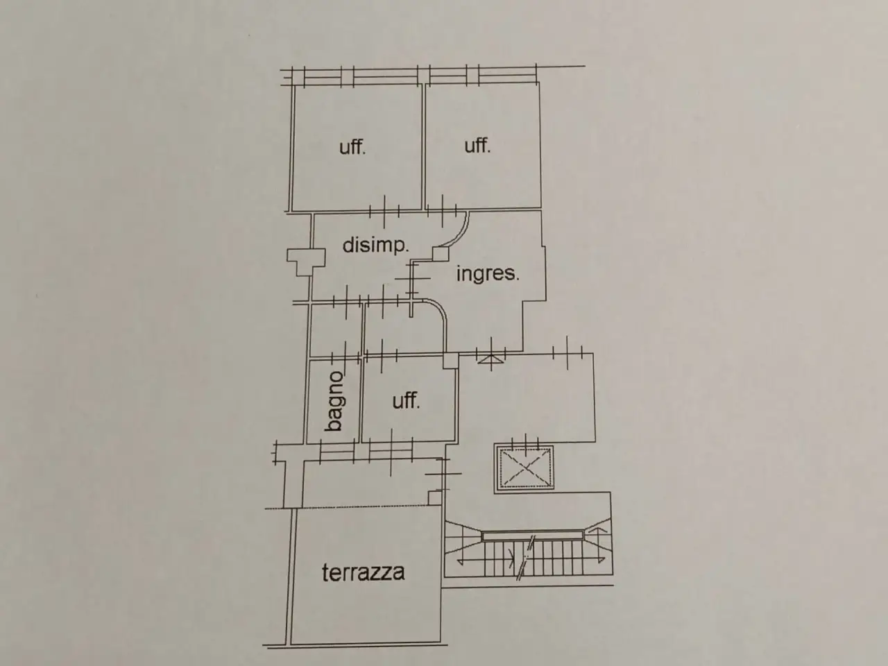 Ufficio in Via Grande 95, Livorno, {3} - Planimetria 1