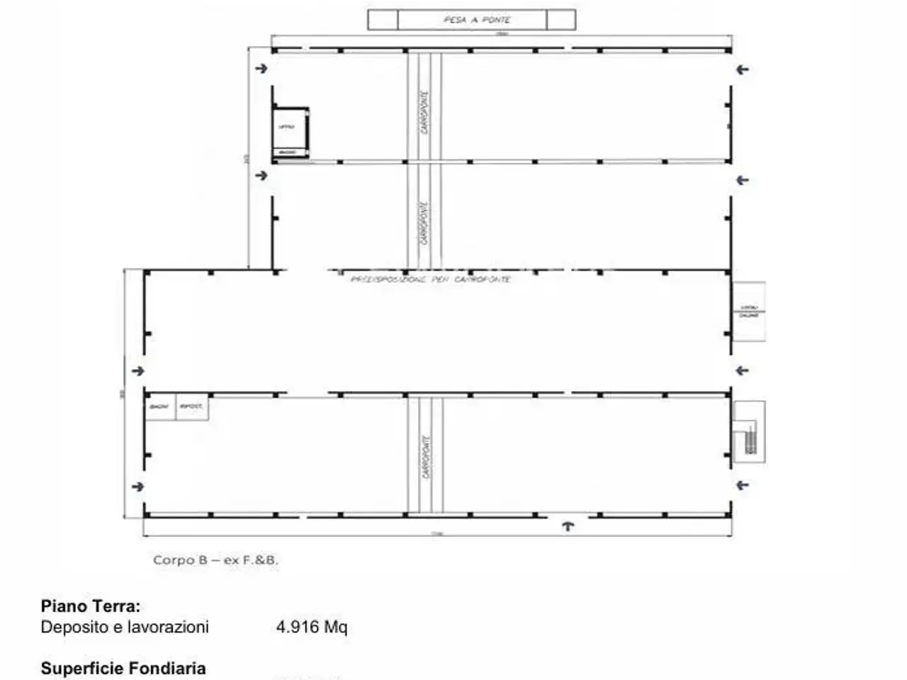 Capannone in Via Valle Arcione, Raiano, {3} - Planimetria 1