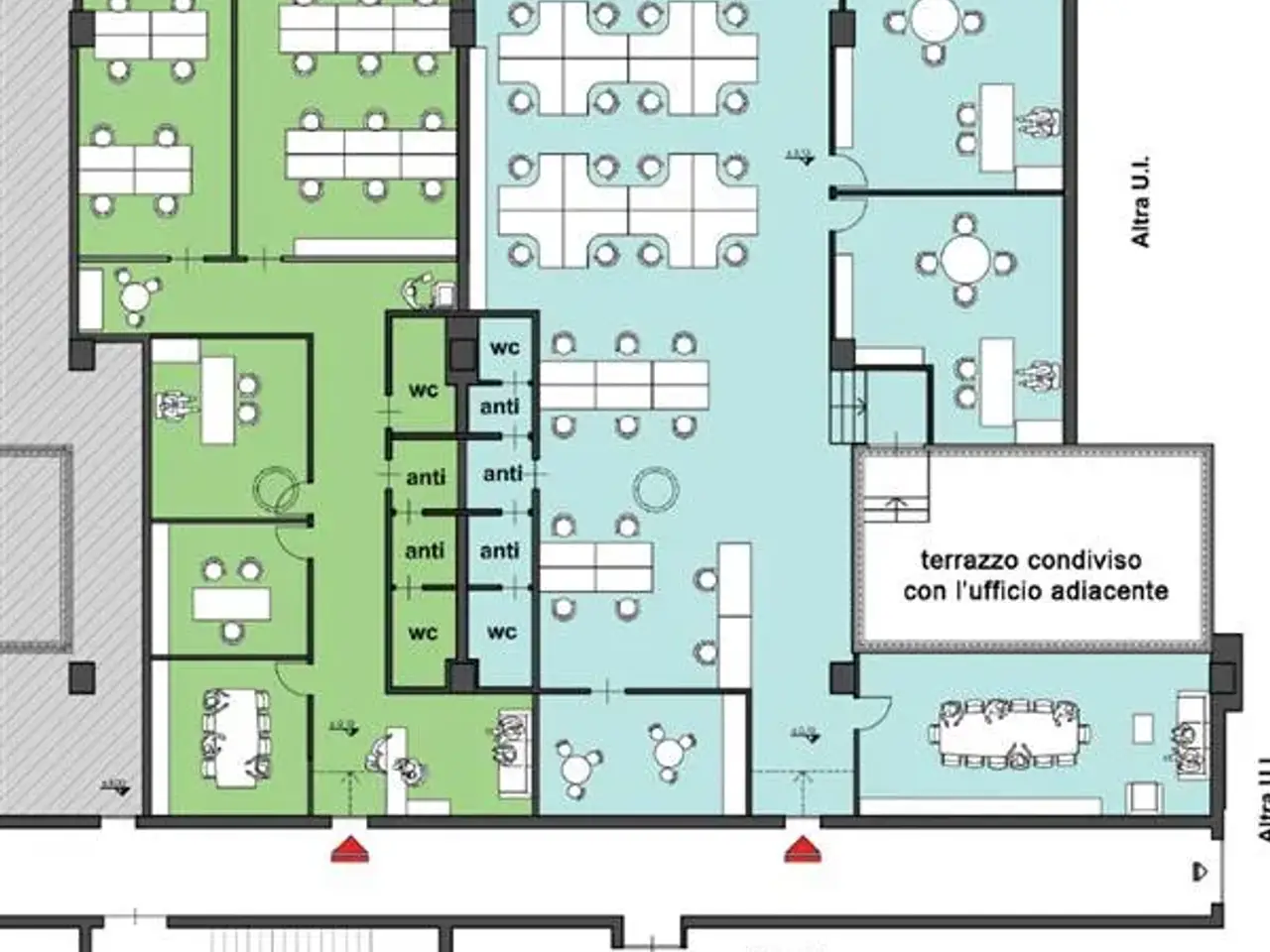 Ufficio in Corso Svizzera, Torino, {3} - Planimetria 1