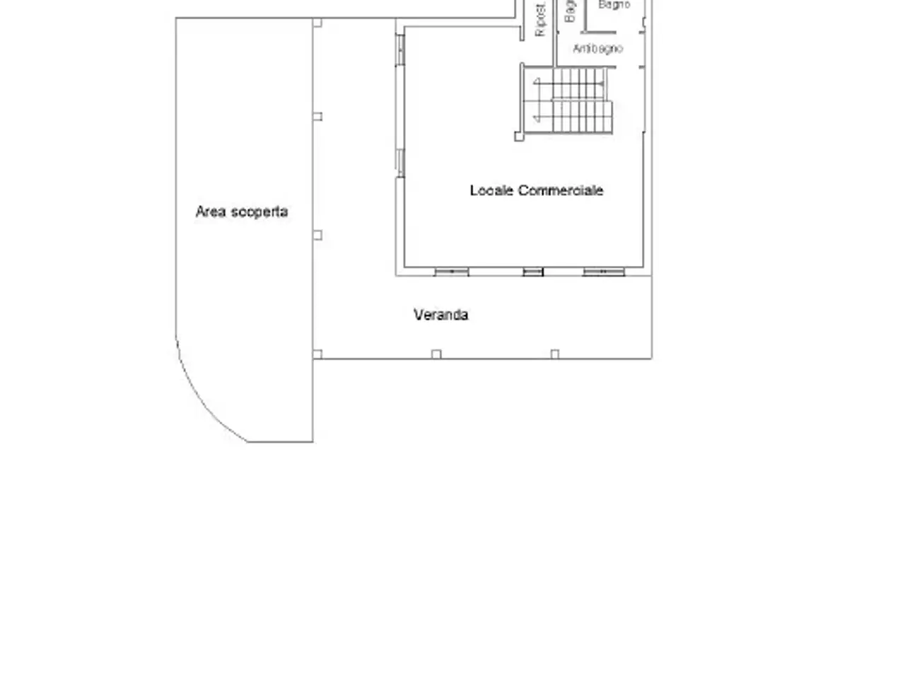 Locale commerciale in Via Nazario Sauro 152, Siniscola, {3} - Planimetria 1
