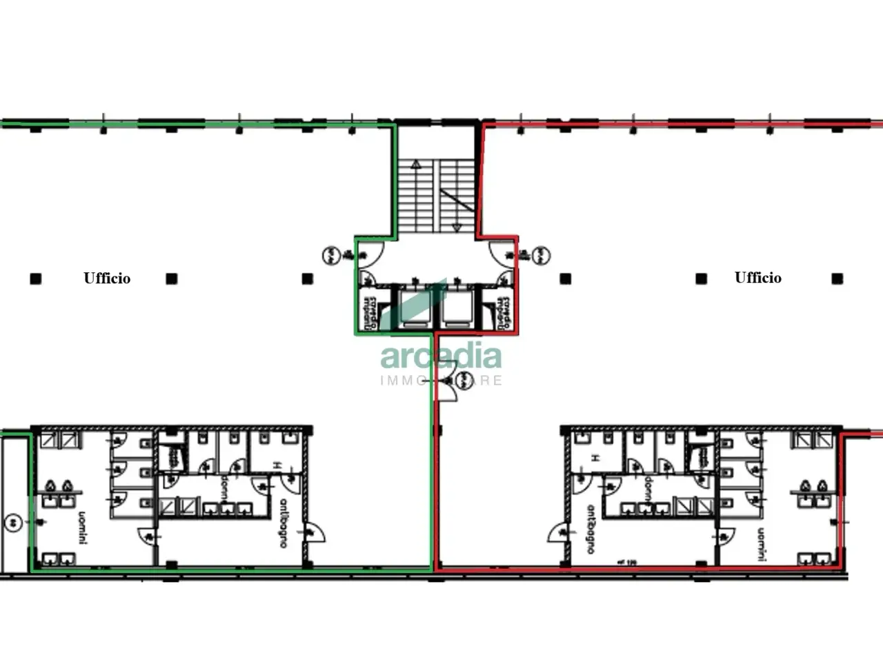 Ufficio in Via Saverio Milella 2/Bis, Bari, {3} - Planimetria 1