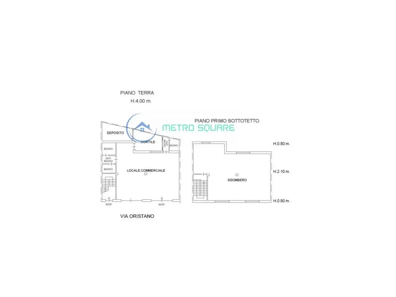 Negozio in Via Oristano 7, Guspini, {3} - Planimetria 1