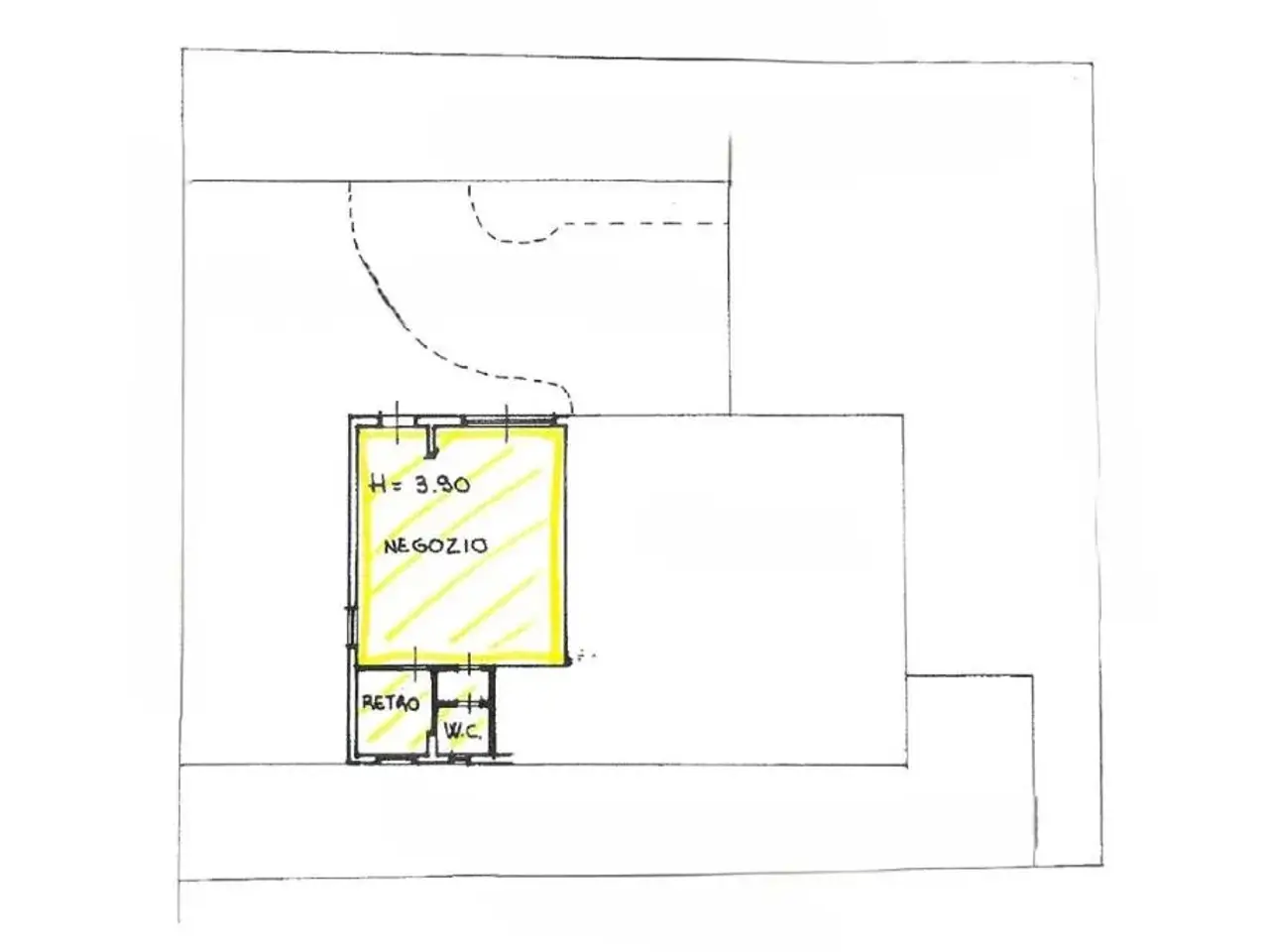 Negozio in Via Alcide De Gasperi, Lonato del Garda, {3} - Planimetria 1