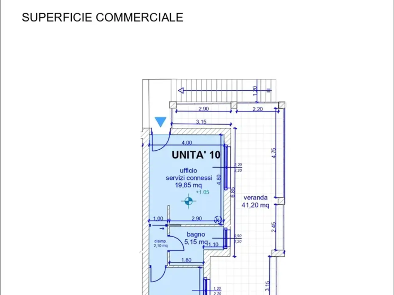 Ufficio in Via del Bracciante Snc, Tortoli', {3} - Planimetria 1