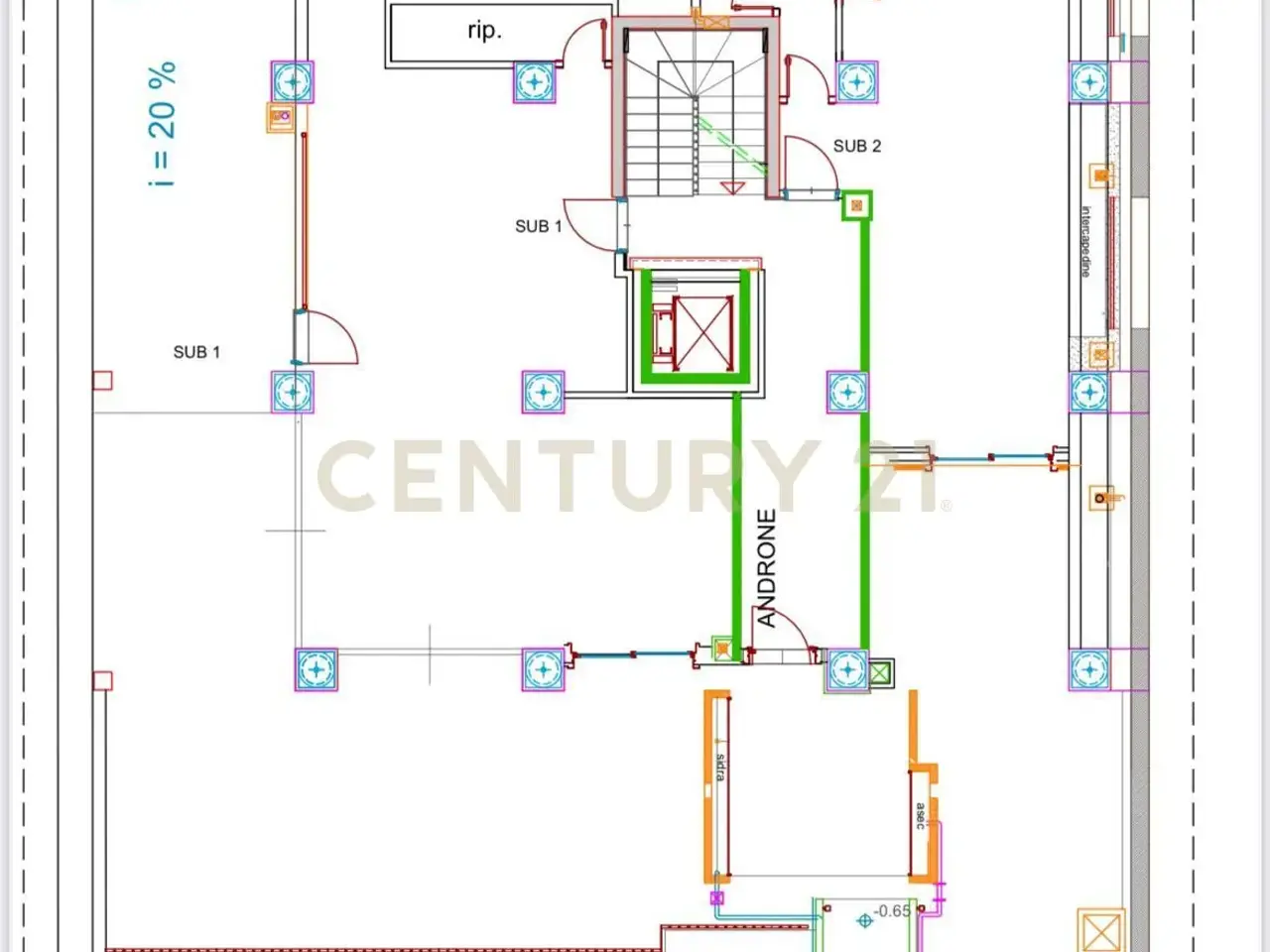 Palazzina commerciale in Viale Mario Rapisardi 118, Catania, {3} - Planimetria 1