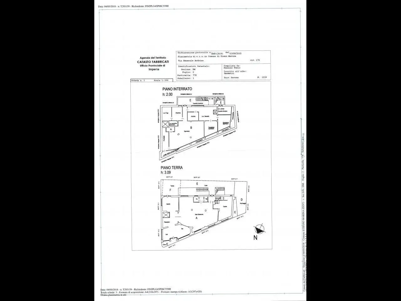 Locale commerciale in , Diano Marina, {3} - Planimetria 1