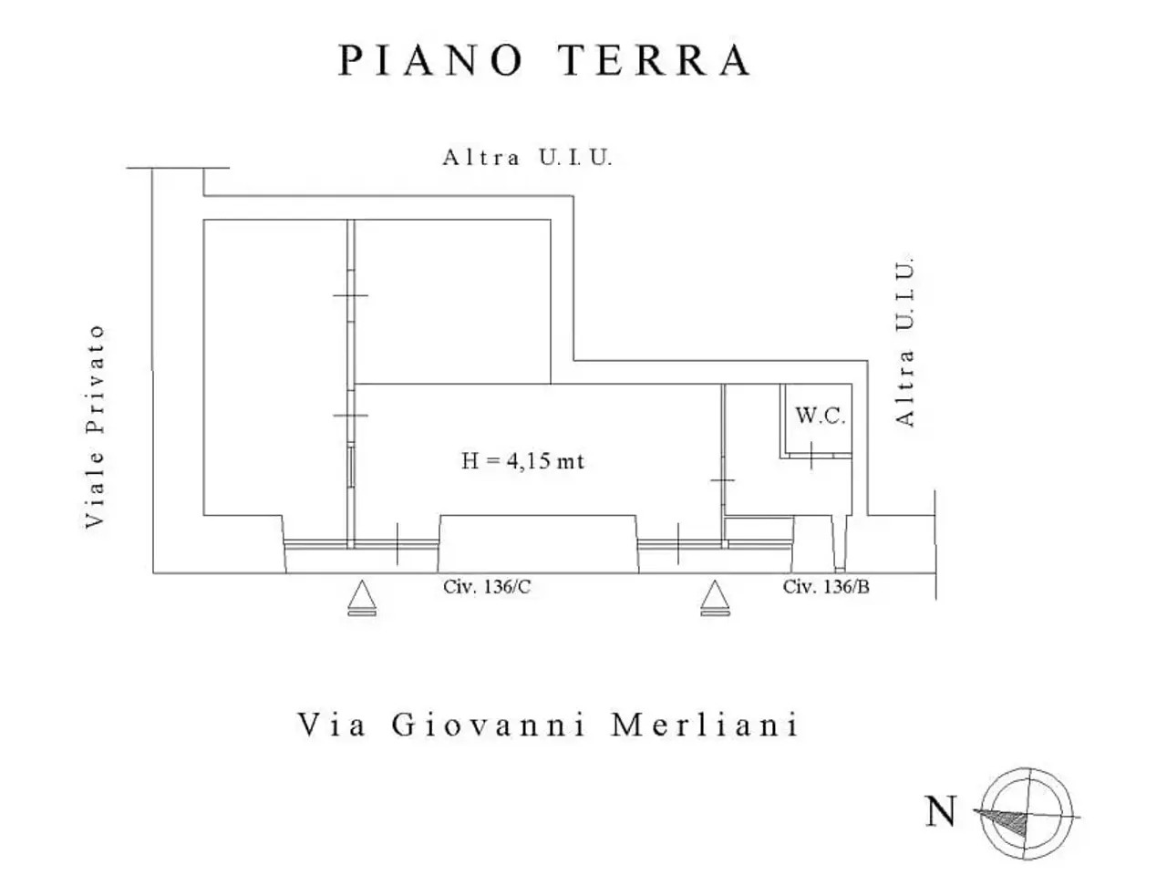 Gastronomia in Via Giovanni Merliani, Napoli, {3} - Planimetria 1