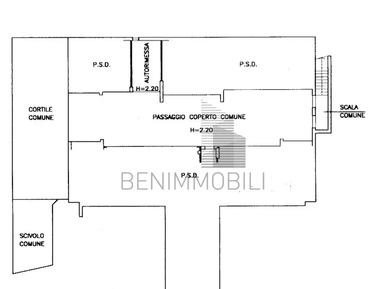 Parcheggio chiuso in Strada Isorella 6/N, Ghedi, {3} - Planimetria 1