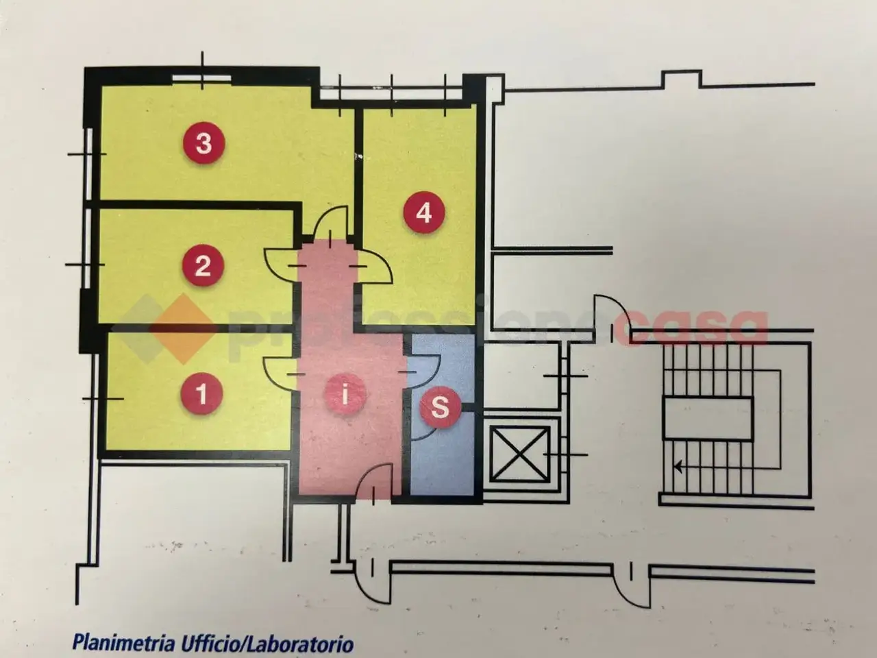 Ufficio in Via Monte Urali  56, Reggio Emilia, {3} - Planimetria 1