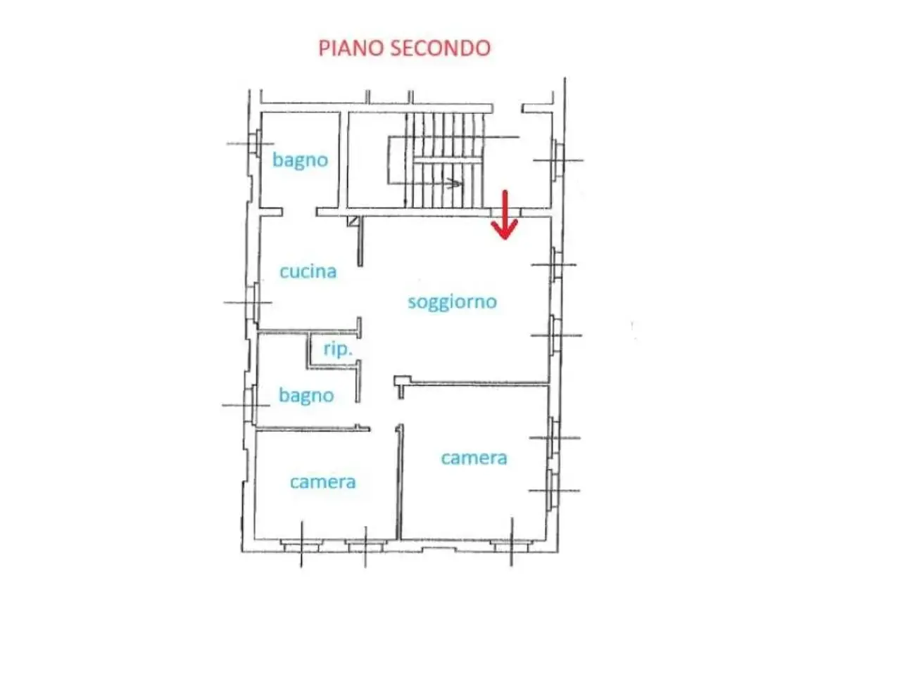 Trilocale in vendita, Piazza Patrioti 8, Cortemaggiore - Planimetria 1